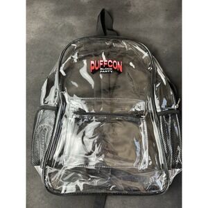 Puffcon Block Party Clear Backpack Stadium Approved Transparent Travel Rare